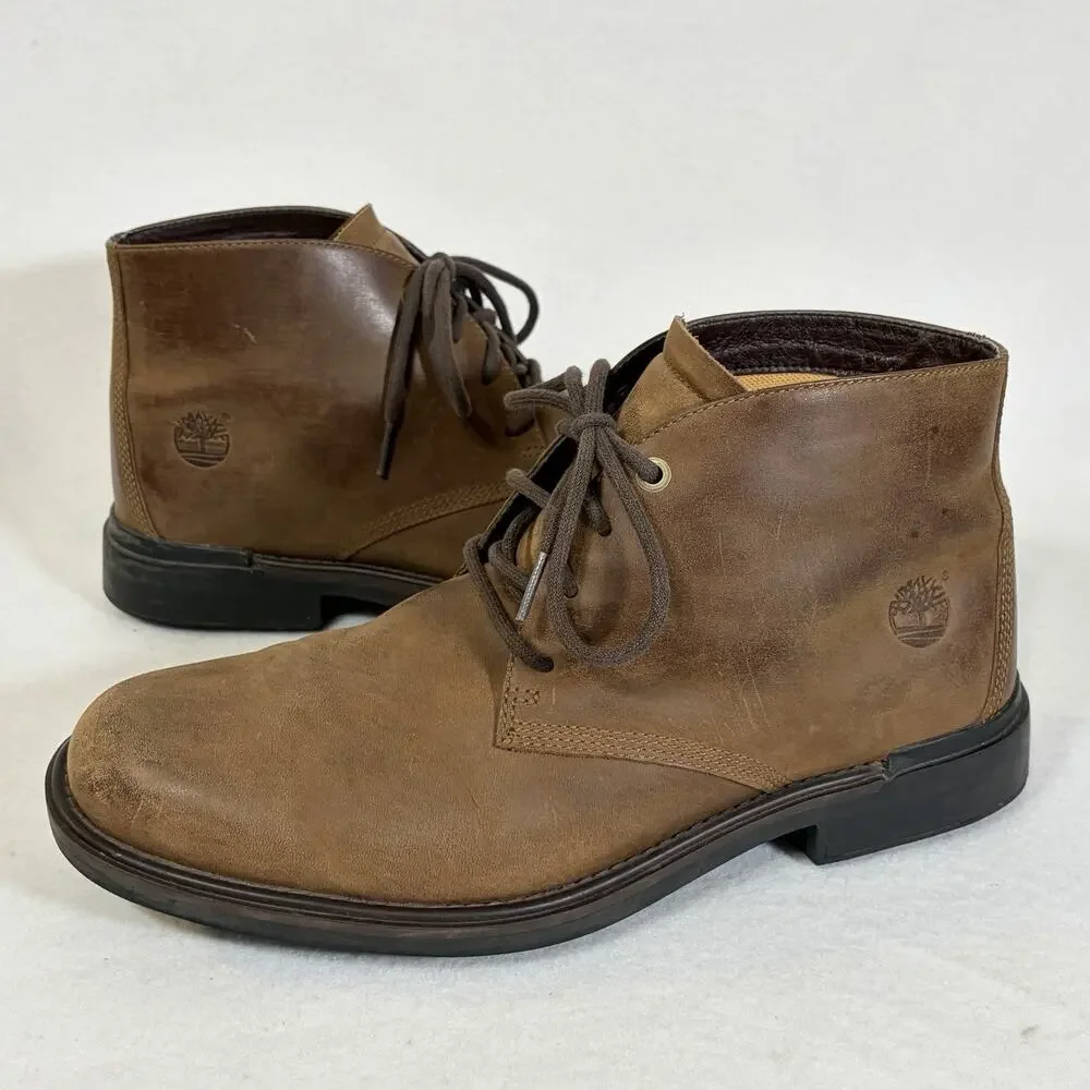 Timberland Chukka Boots Mens Size 10.5 Leather Waterproof Lace Up